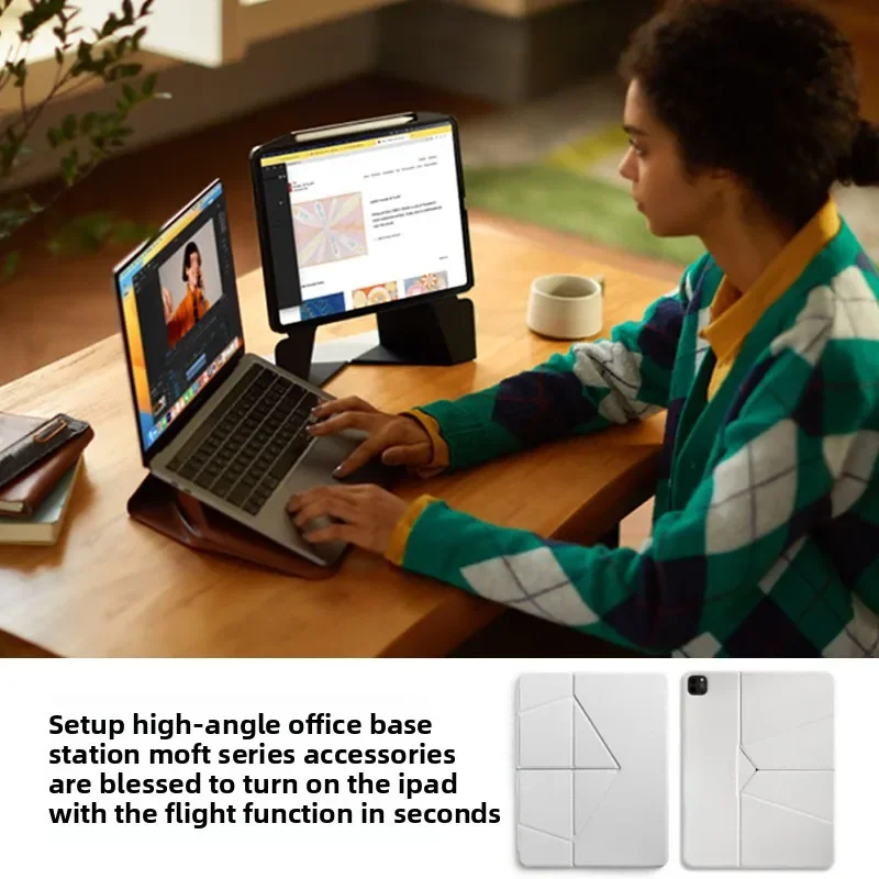 Magnetic bracket double-sided clip protective cover is suitable for iPadPro 11-inch 12.9-inch tablet computer