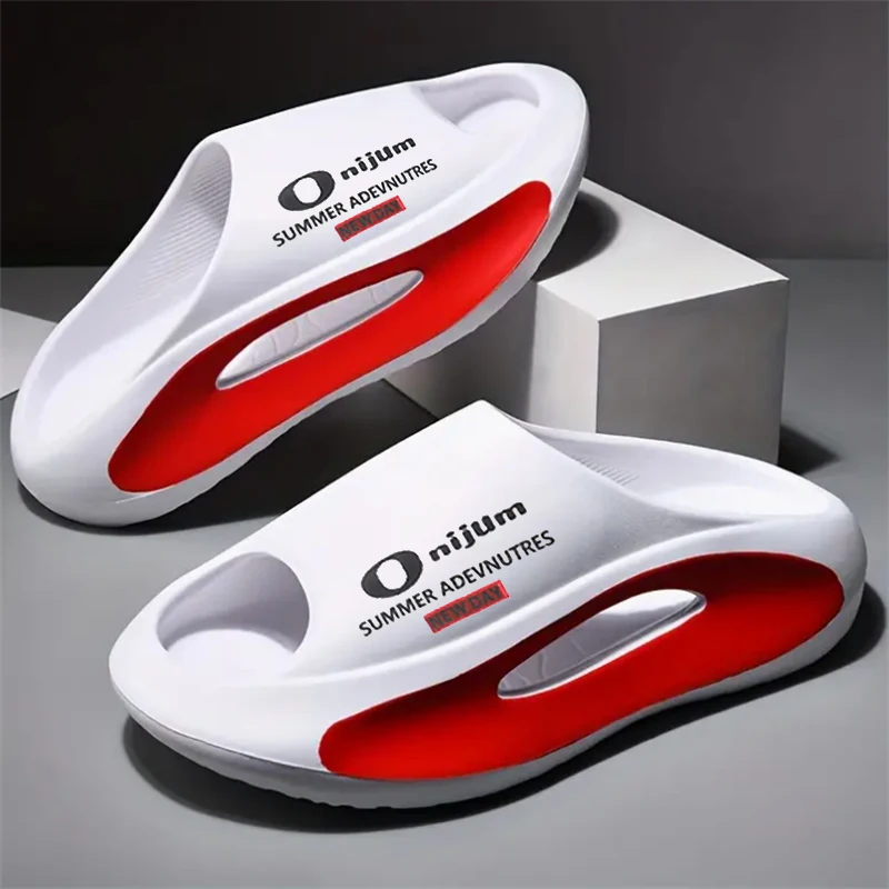 Summer Men Slippers EVA Soft-soled Platform Slides Sandals Women Indoor Outdoor Walking Beach Shoes Flip Flops Mens Home Shoes view 3