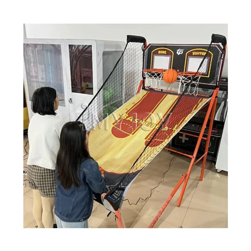 Indoor outdoor amusement children's park electric coin operated arcade shooting trainer game basketball machine