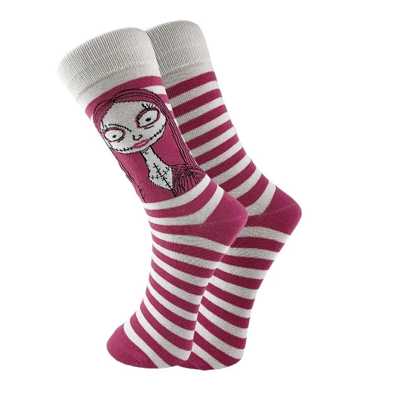 The Nightmare Before Christmas Jack Skellington Sally Cosplay Sock Adult Unisex Costume Accessories Halloween Movies Props