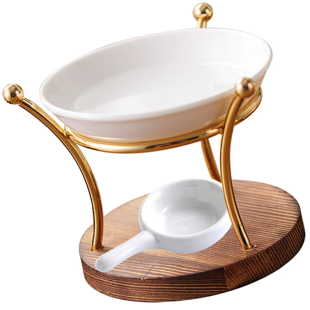 

Ceramic Dish Essential Oil Burner Scented Wax Melt Warmer Tealight Holder Vintage Artistic Design Lightweight Smooth