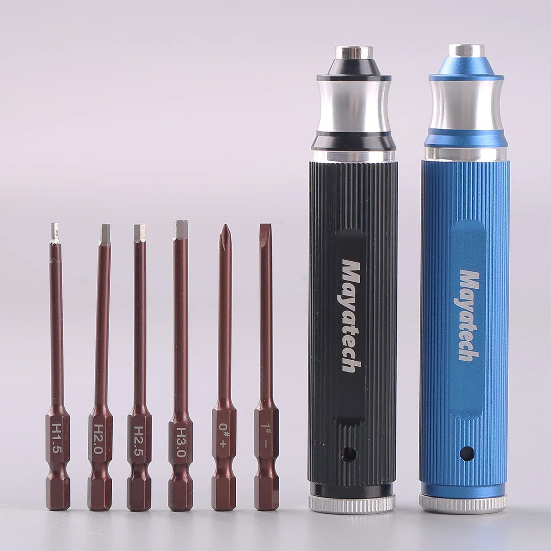 Mayatech-Magnetic Hex Screwdriver Tool Kit for RC Helicopter, Aircraft Model Repair Tool, Helicopter Wrench, 6 in 1
