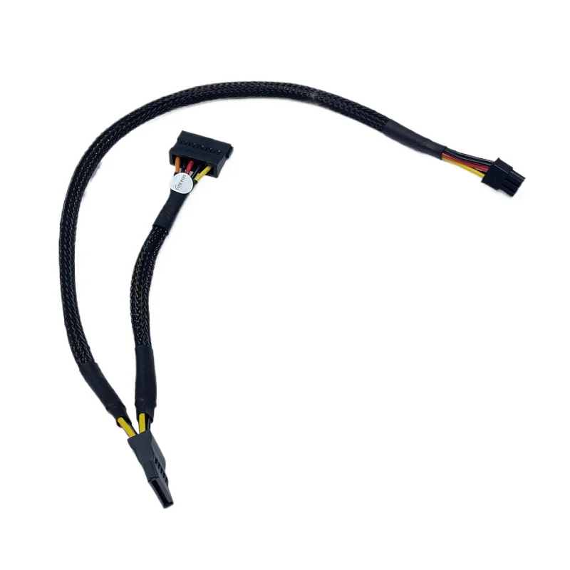 Mini 6P To Dual 15p SATA Hard Drive Power Cable for Dell New ECS ECT QCT FCS 1250 Host 3030sff3050