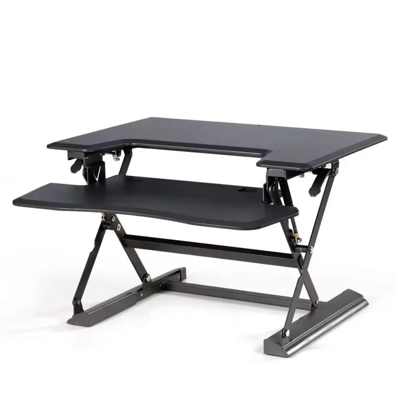 2026 hot Desktop Computer Lifting Table with Alternating Sitting and Standing Height Adjustable Lifting Dual Pneumatic Lifting
