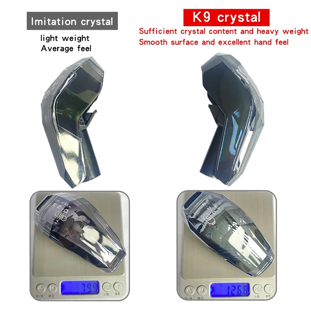 Gear Shift Knob For Land Range Rover Discovery Sports Evoque Aurora Jaguar XEL E-TYPE Crystal gear head Cover Stick Knob Handle