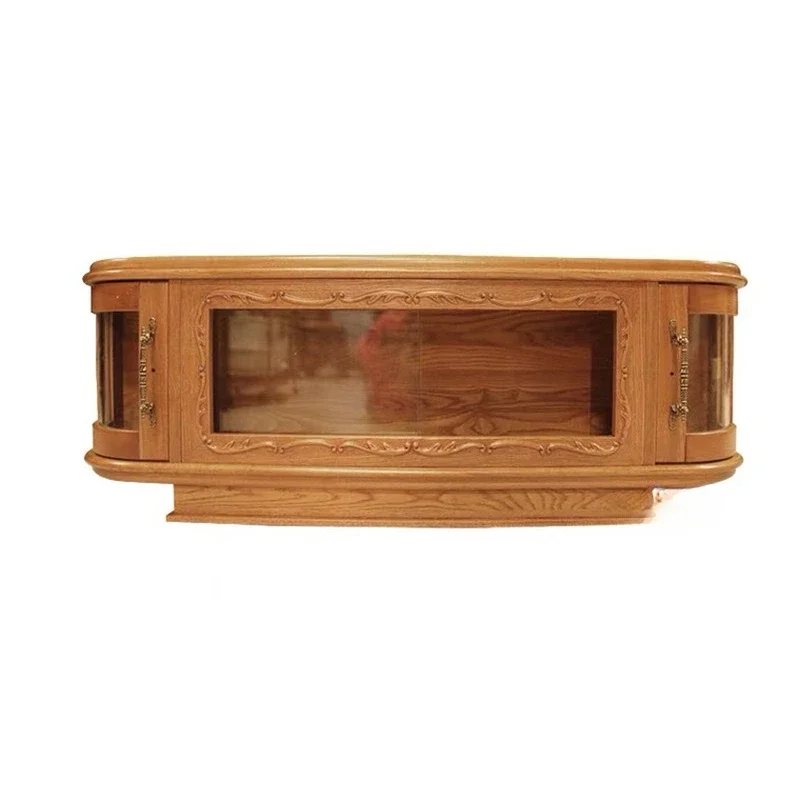 American medieval solid wood closet living room dining room hanging cabinet French retro homestay small wine cabinet cup