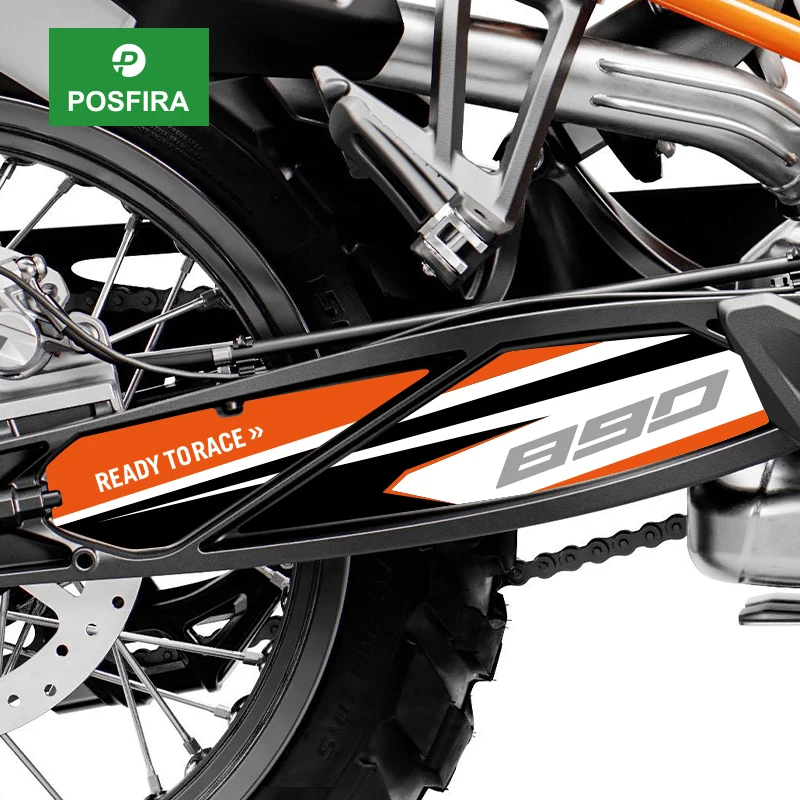 POSFIRA Motorcycle Swingarm Sticker Vinyl Decals for KTM 890 Adventure/R 2021 2022 2023 2024 2025 Swing Arm Accessories