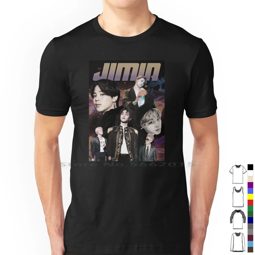 Ver. 2-Jimin Bootleg T Shirt 100% Cotton Pack Initials Namjoon Jungkook Hobi Taehyung Ot7 Tannies Bootleg Rapper Seokjin