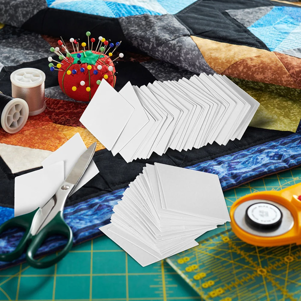 

200Pcs Quilting Templates Rhombus Patchwork Paper Pieces Reusable Sewing Pattern Craft Supplies Quilting Template