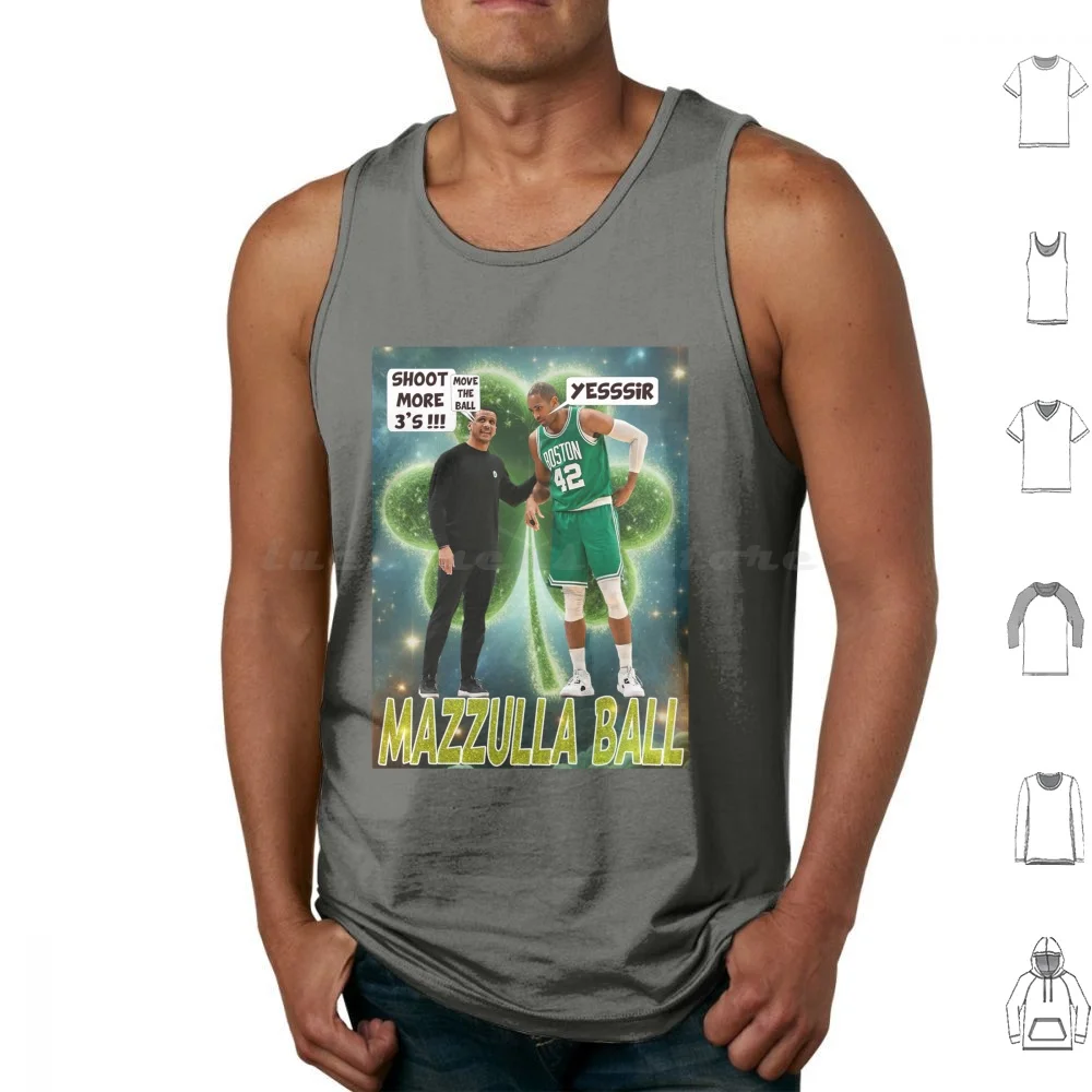 Mazzulla Ball Tank Tops Print Cotton Joe Mazzulla To Bleed Green Different Here Banner 18