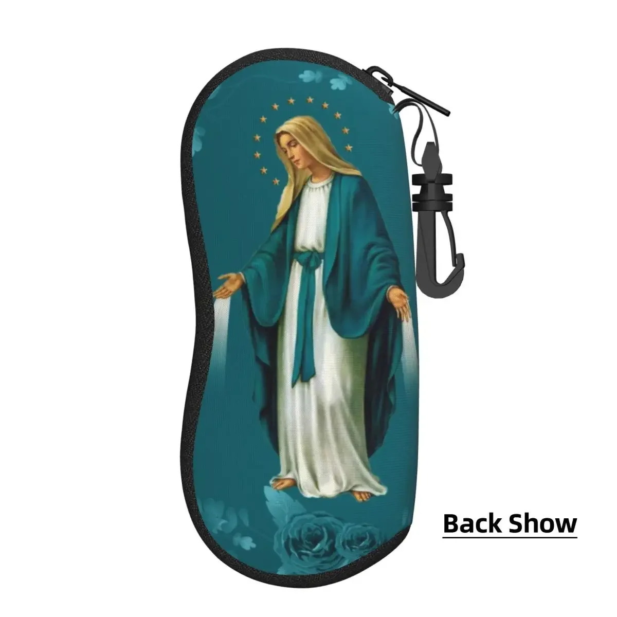 Custom Holy Mary Glasses Case Fashion Catholic Virgin  Shell Eyeglasses  Sunglasses Box