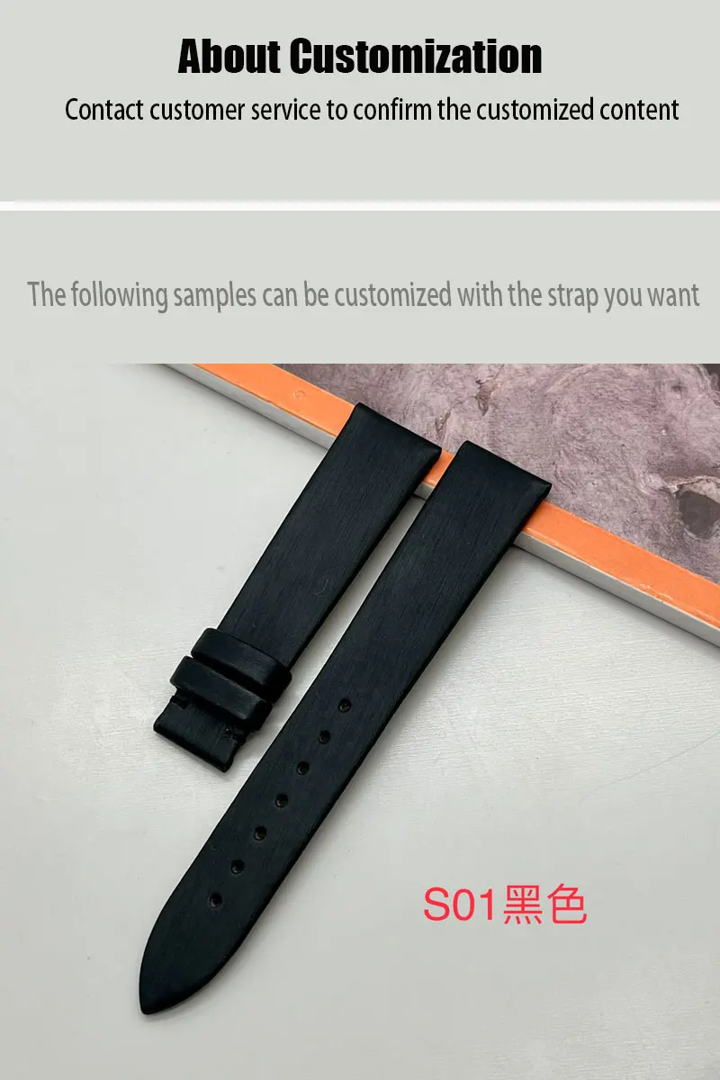 FUYIJIA Private Custom Original Watchbands Silk patterned cloth Strap Master Handmade Wristband Calfskin Belt Watch Accessories