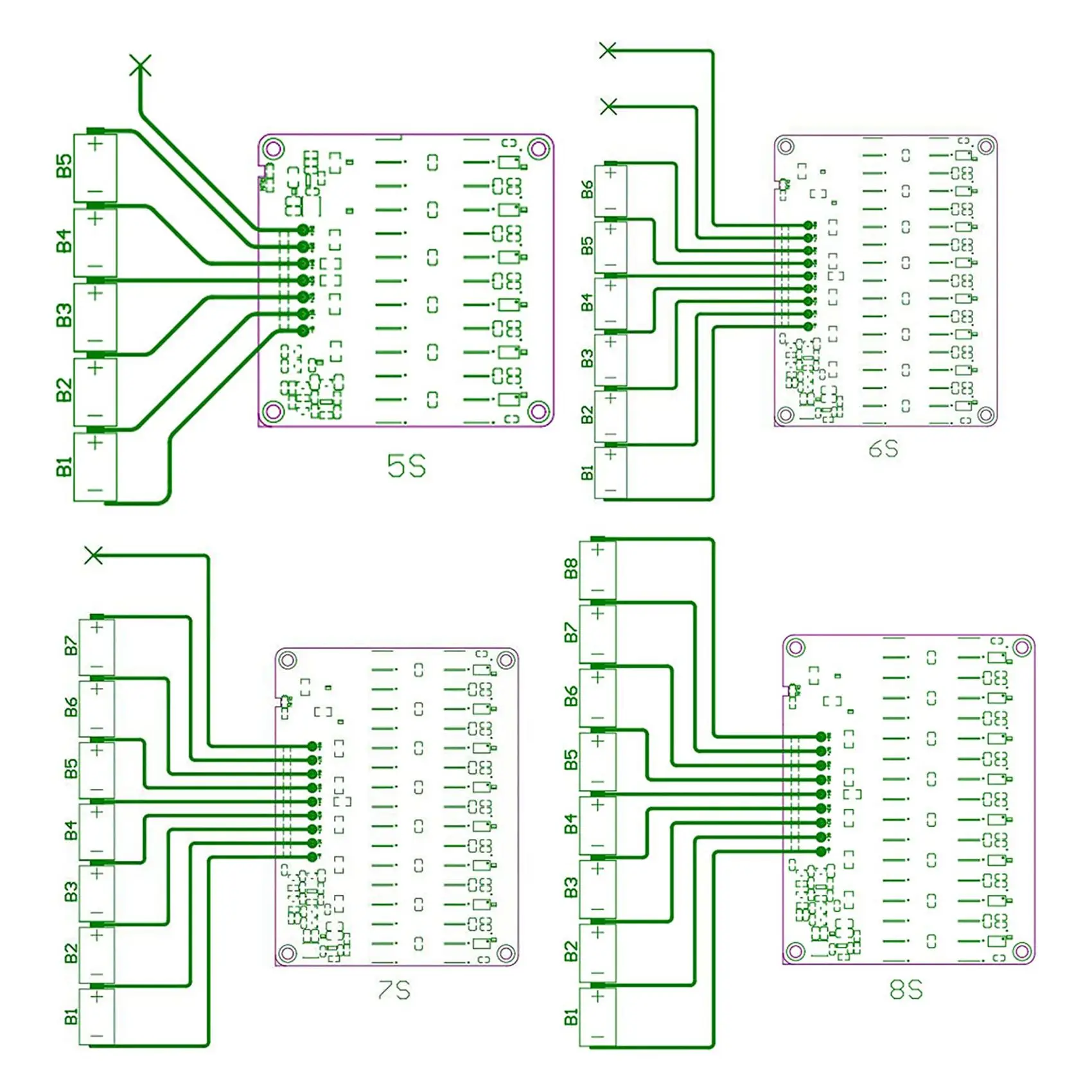 Doings 8S Active Equalizer Balancer Lifepo4 Lipo LTO Battery Energy Equalization Capacitor BMS Board
