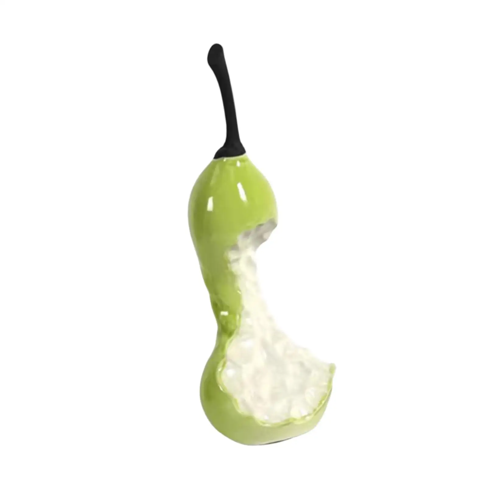Decorative Fruit Sculpture Pear Shape Resin Figurine Standing Statue for Home Interior Tabletop Centerpiece Minimalist Art