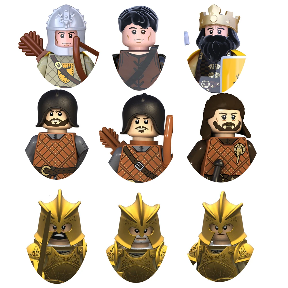 

Горячие фильмы Power King Archer Games Строительные блоки Модели Белые ходунки Ночные часы Мини-кирпичи Фигурки