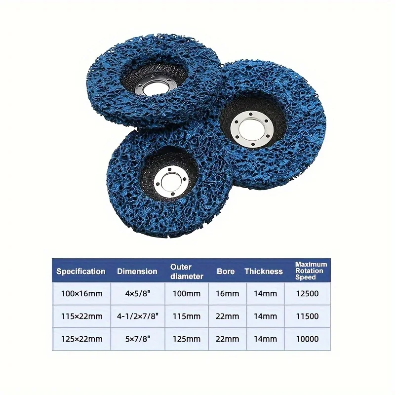 100/110/125mm Diamond Grinding Wheel ,Blue Diamond Grinding Discs, Polishing Wheel,Rust Removal Grinding Sheet For angle grinder