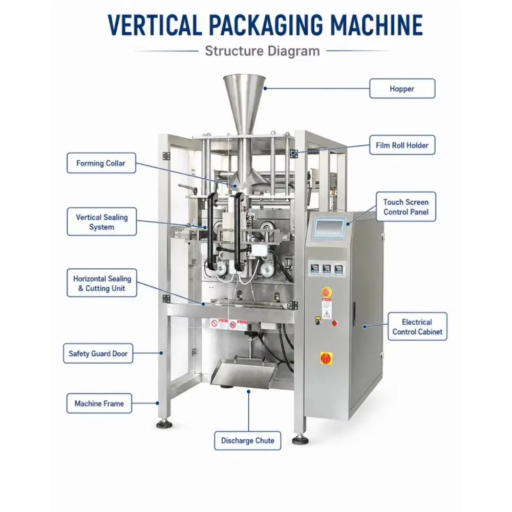 Vertical Packaging Particle Small Food Twin Bag Popped Corn 2g Sugar Sachet Filling and Packing Machine