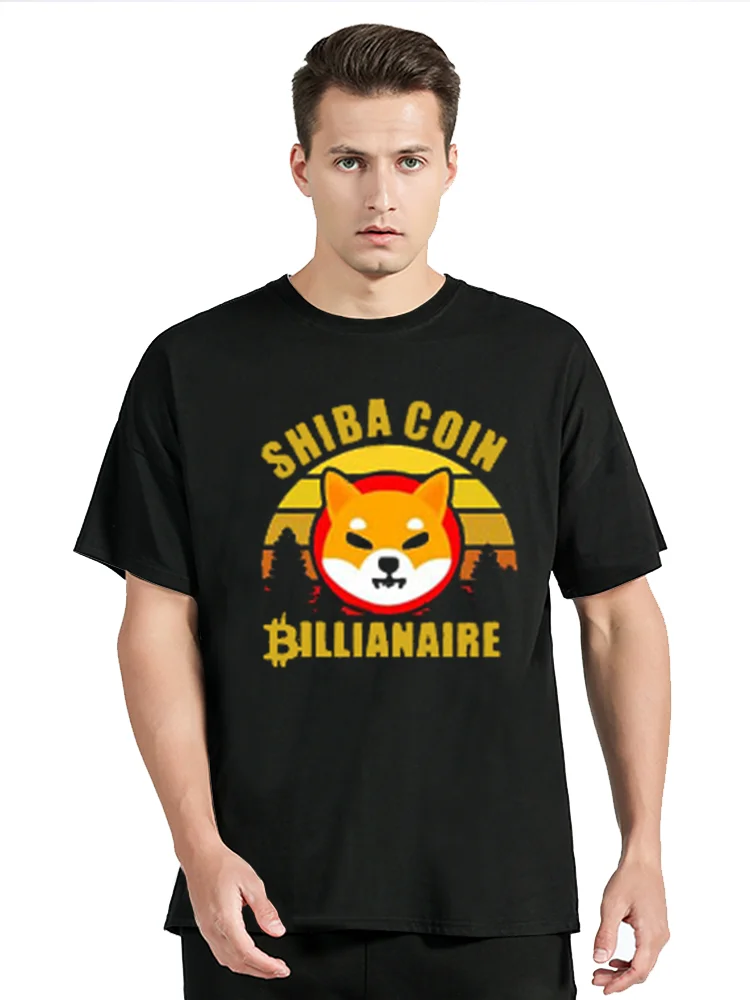 Shiba Inu Coin t-Shirt Hodl $Shib Token Shiba Inu Crypto Vintage Retro TShirt Dog Lover Tee Men Clothing Oversized Graphic Tops