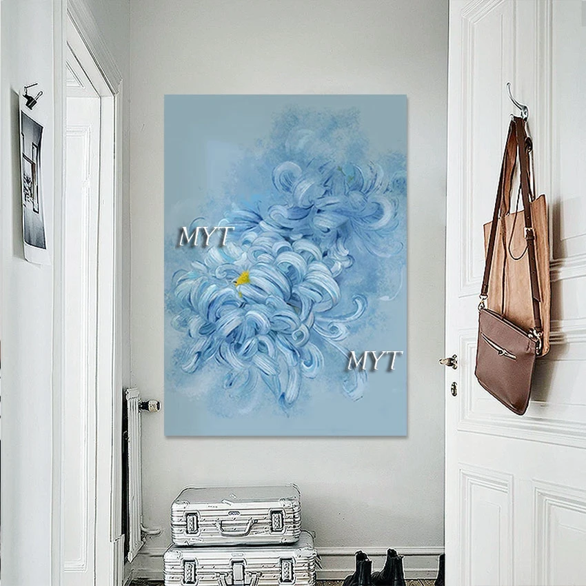 Hand-painted Abstract Flower Art Oil Painting Home Interiors Decor Wholesale China Modern Wall Canvas Picture For Living Room