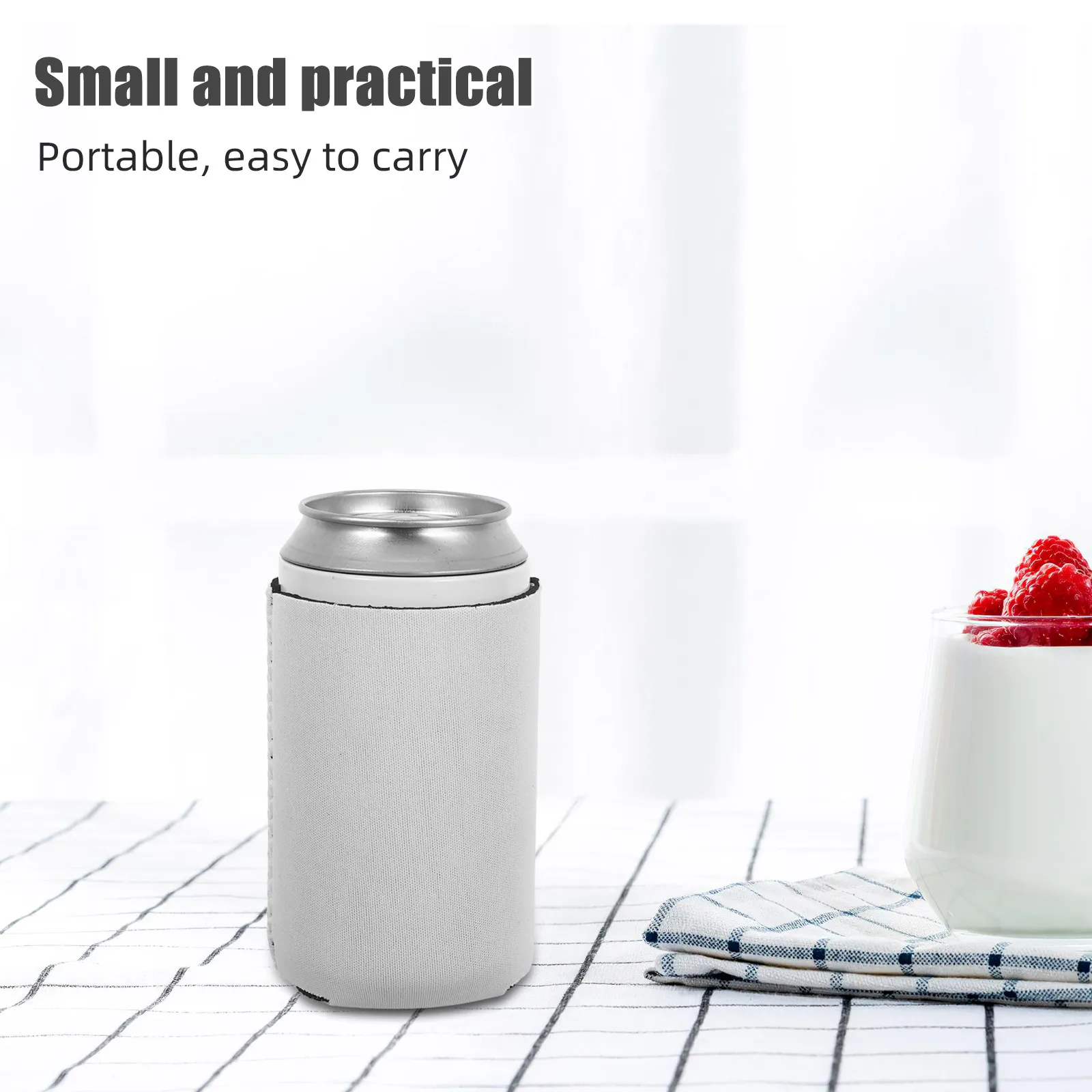 

Easy Pull Can Sleeve Insulated Soft Neoprene Drink Holder Slim Protective Cover Cooler Sleeve for Soda Beer Bottle