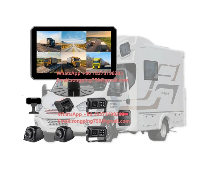 

Система видеонаблюдения AI DSM BSD с 6 каналами, 1080P, сенсорным монитором и DVR для безопасного вождения грузовиков, автобусов, кемперов и фургонов (MDVR)