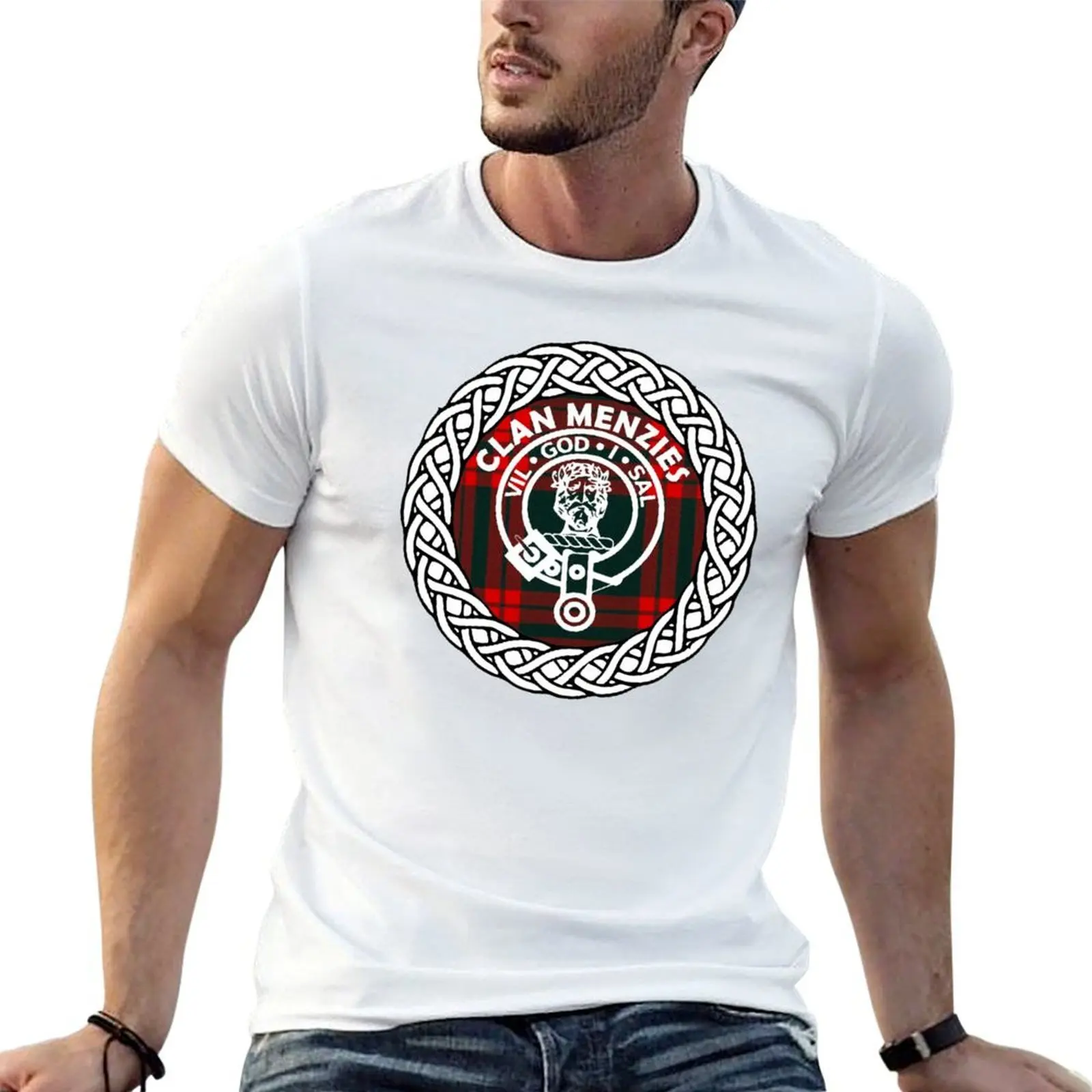 

T-Shirt tartan Menzies badge anime tshirt men shirts shirt last t plain man name Clan man t surname crest for
