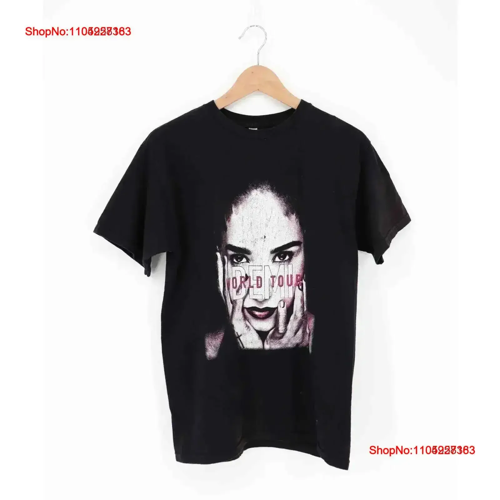 

NEW DEMI LOVATO WORLD TOUR T Shirt Black Cotton All size S 5XL vintage Washed Top For Everyday Wear Slightly homme Stylish Soft