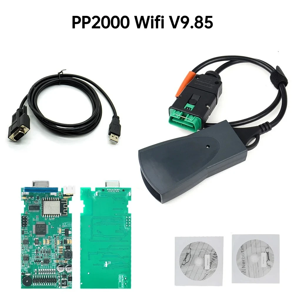 PP2000 Wifi for Lexia3 V9.85 No Need Virtual Machine for Ci-t-roen Diagnostic Tool For P-e-ugeot Diagnosis Device For Lexia 3