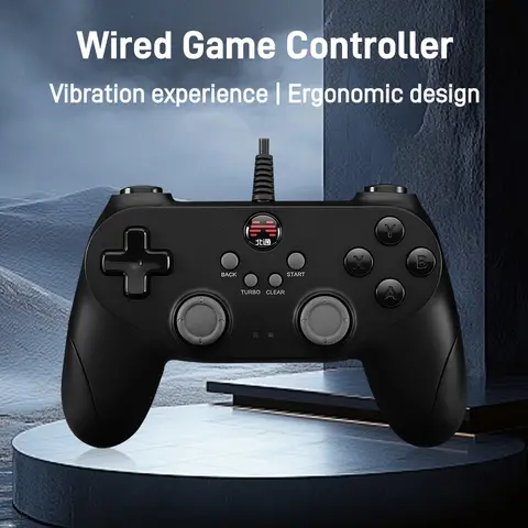 BETOP D2E Wired Game Controller Vibration Gamepad Adopt XD4 engine For PS4/PS3/PC/TV/Steam Game/Game ect USB Connection Joypad