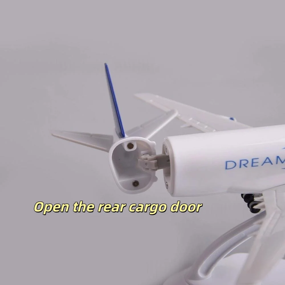 Plastic Model 747-400LCF Dreamlifter Transport ABS 20CM Scale Airplanes Assembly Plane Model For Collections And Displays