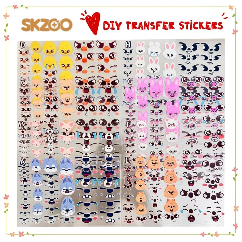 

Новая паста SKZOO Wolf chan Dwaekki Jiniret Transfer Expression с высокой цветопередачей для DIY-декора, наклейка для зарядного устройства мобильного телефона Goo Box