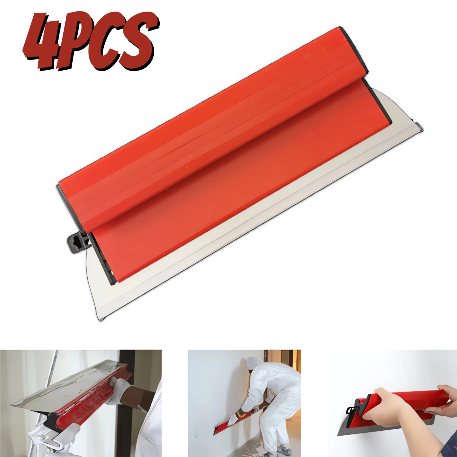 

4Pcs Drywall Smoothing Spatula Skimming Flexible Blade Painting Finishing Skimming Blades Building Tool Wall Plastering Tools