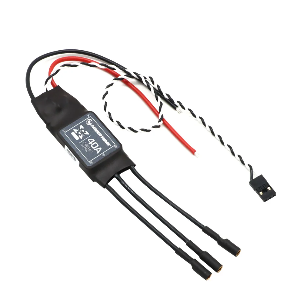 Hobbywing xrotor 40a sem escova esc 2-6s fio longo 40a controlador de velocidade eletrônico para rc fpv avião uav drone quadcopter peças