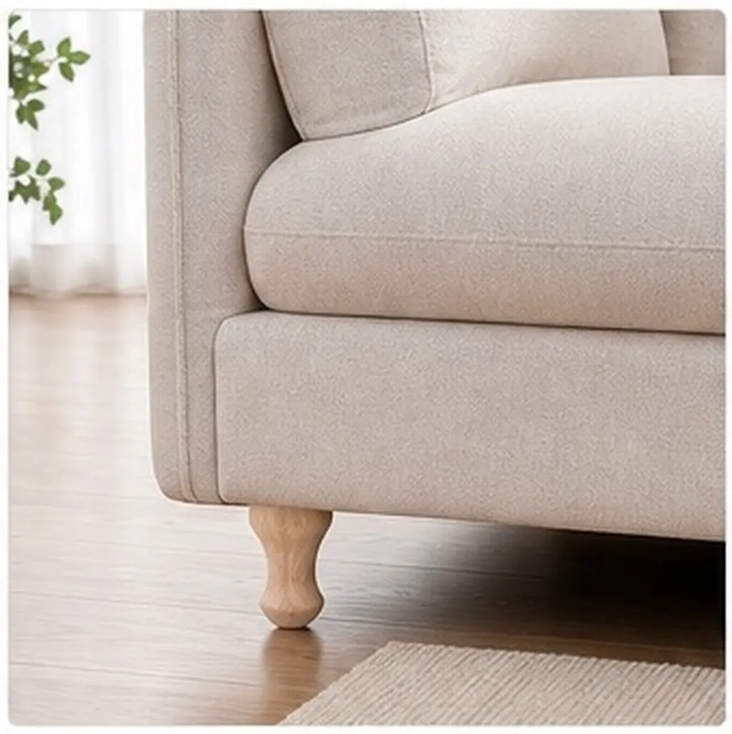 4Pcs Economical Solid Wood Furniture Legs Rubberwood for Chair Table Sofa Couch Cabinet TV Stand Refurbishment Projects