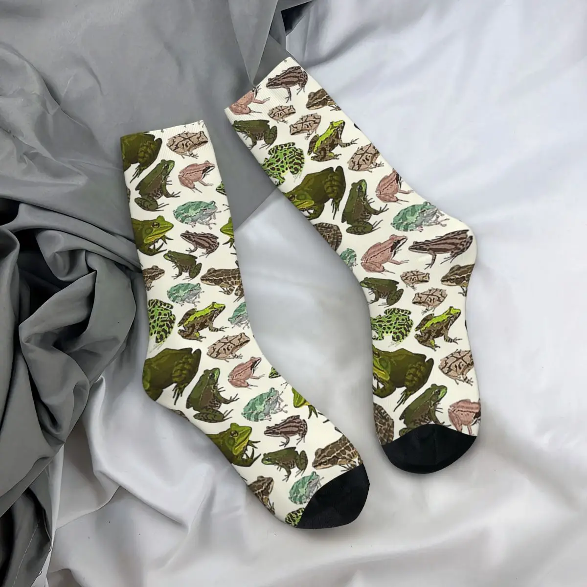 Für die Liebe zu Fröschen Socken Harajuku hochwertige Strümpfe ganzjährig lange Socken Zubehör für Männer Frau Geschenke