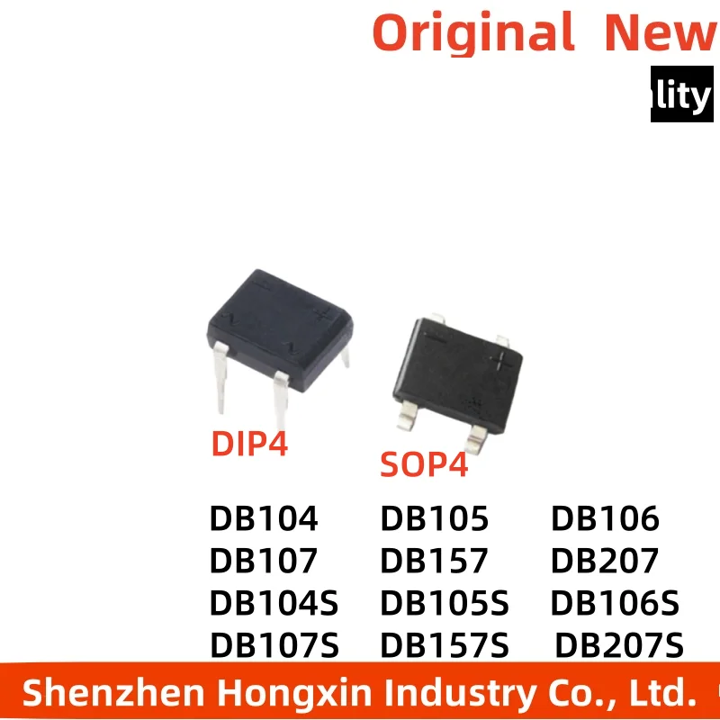 

20-50 pieces of DB104S DB105S DB106S DB107S DB157S DB207S SMT SOP4 direct insertion DIP4 bridge rectifier