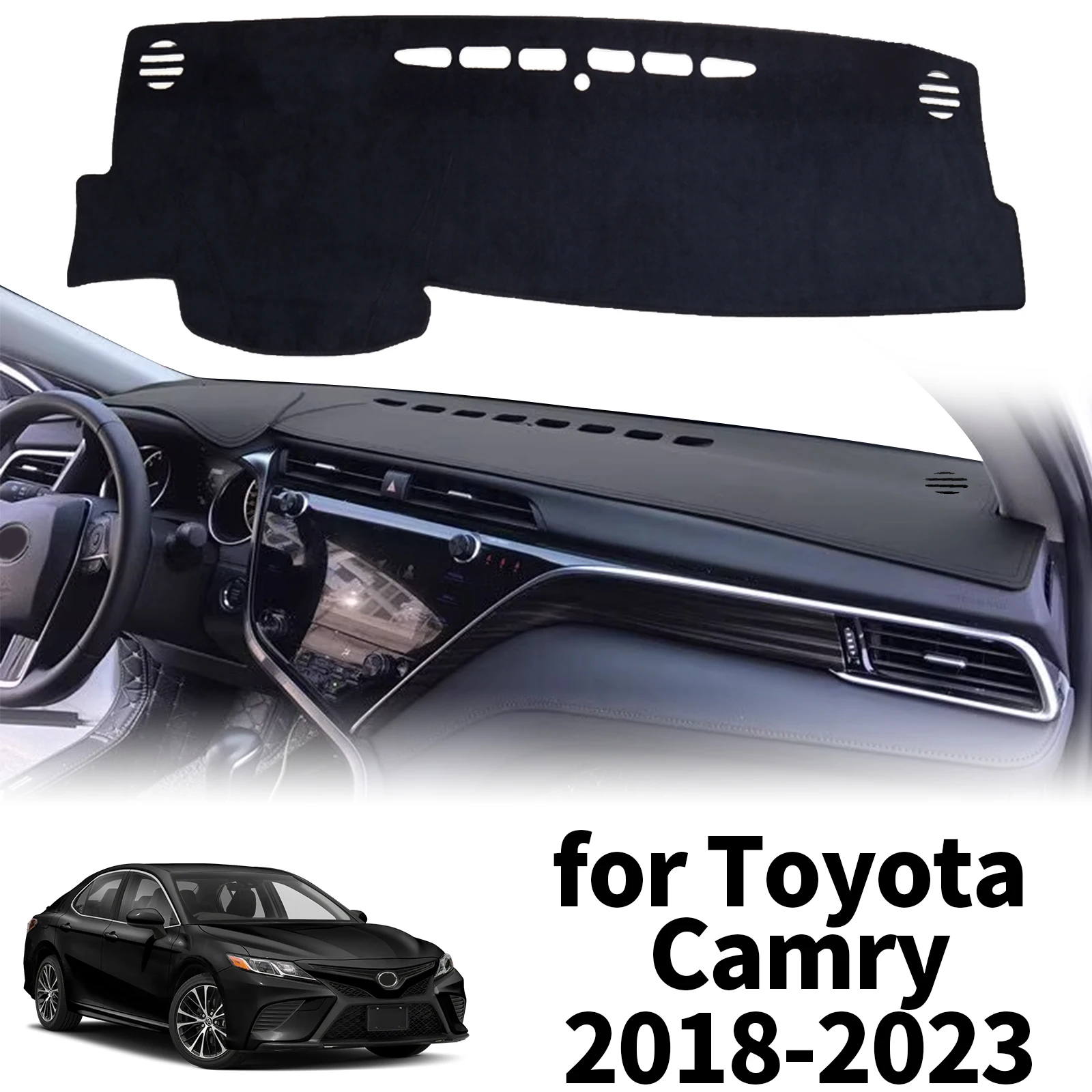 

fit for Toyota Camry 70 XV70 2018-2023 Car Dashmat Dashboard Cover Pad Protective Carpet Leather Accessories DashMat Sunshade