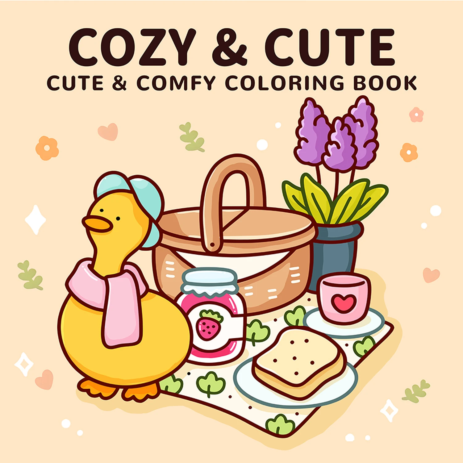 

COZY CUTE книжка-раскраска для взрослых, милые удобные ежедневные занятия для образования, сделай сам, релаксация, детские книги для рисования