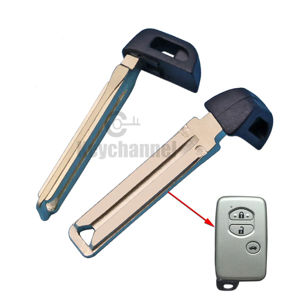 Keychannel 10/20/30/50pcs Brand New Car Key Blank Smart Remote Emergency Blade Insert Door Key for Toyota Camry Lexus