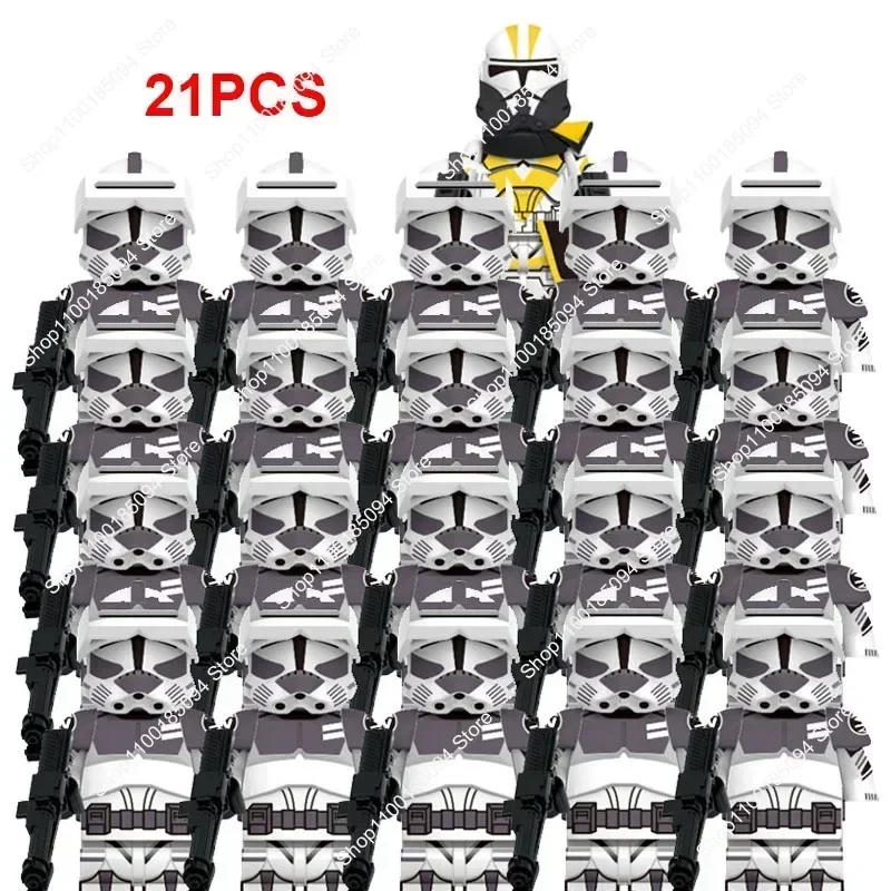 Hasbro 21Pcs New Star wars Captain 13th Clone Legion Kamino Building Blocks Bomb Force Bricks Set Gifts Action Figures Kids Toys