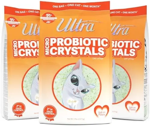 

Ultra Probiotic Cat Litter 15 lbs (3x5 lbs) – Dust-Free, Fragrance-Free, Soft Paws
