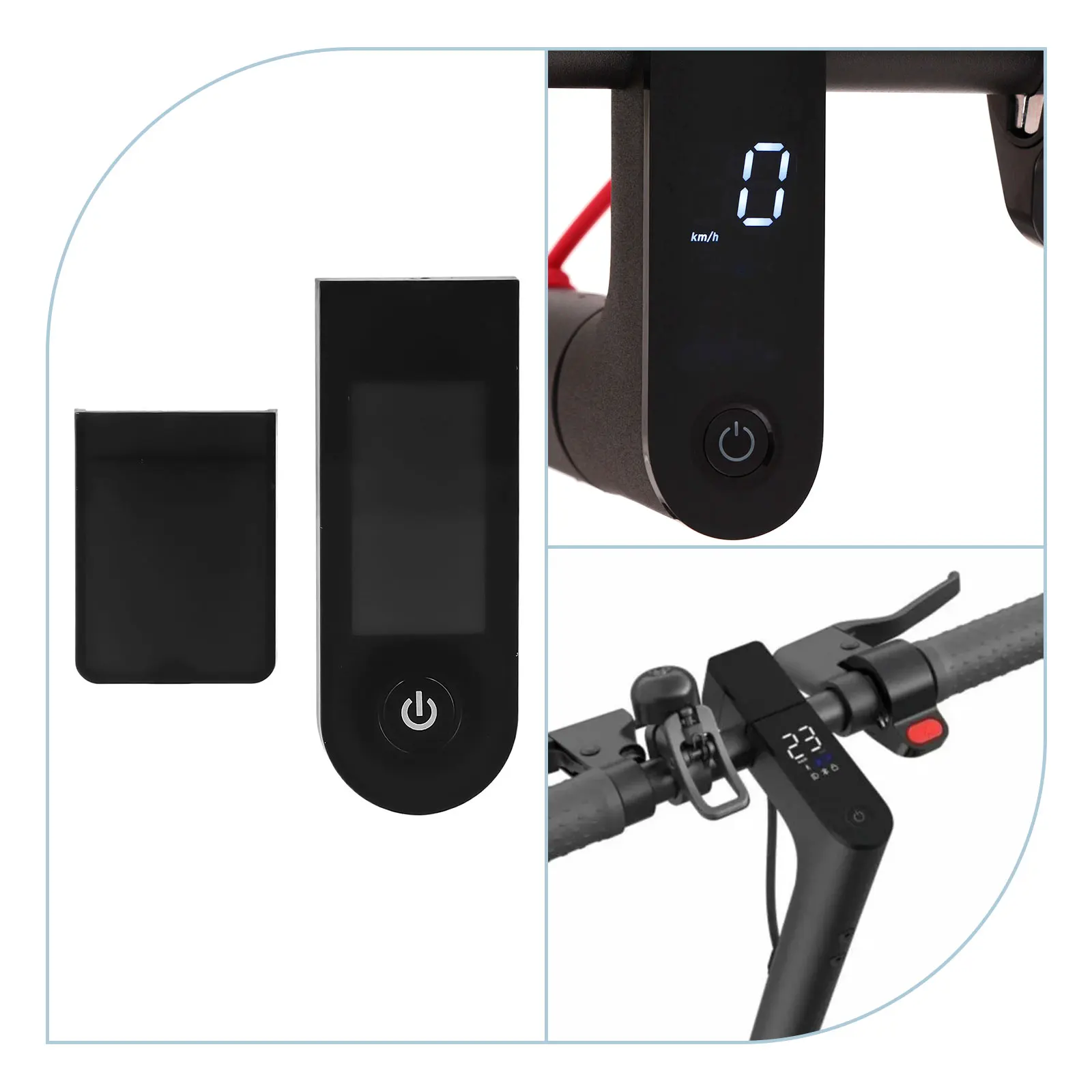 1pc Scooter Dashboard Display ABS Switch Panel Parts For Xiaomi M365 1s Pro Screen Protect Cover Electric Scooters Accessories
