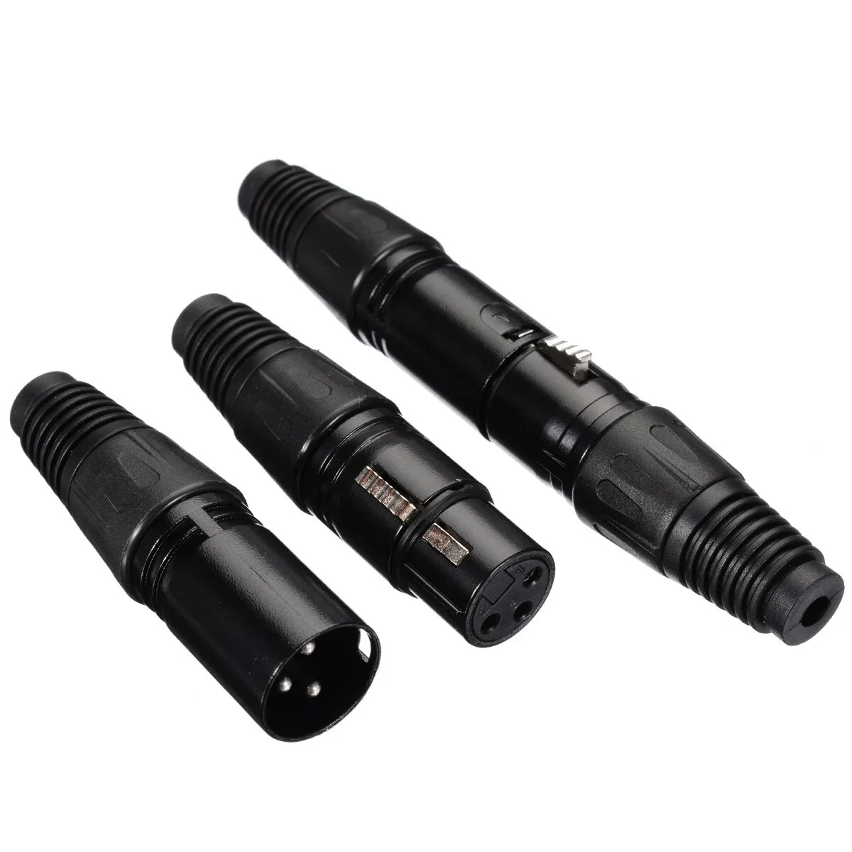 10/20Pcs/Set 3Pin XLR Male To Female Microphone Extension Cable Microphone Cables Plug Audio Socket  MIC Audio Connector Adapter