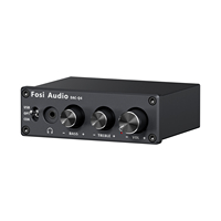 Fosi Audio Q4 Mini Stereo USB Gaming DAC & Headphone Amplifier Audio Converter Adapter for Home/Desktop Powered/Active Speakers