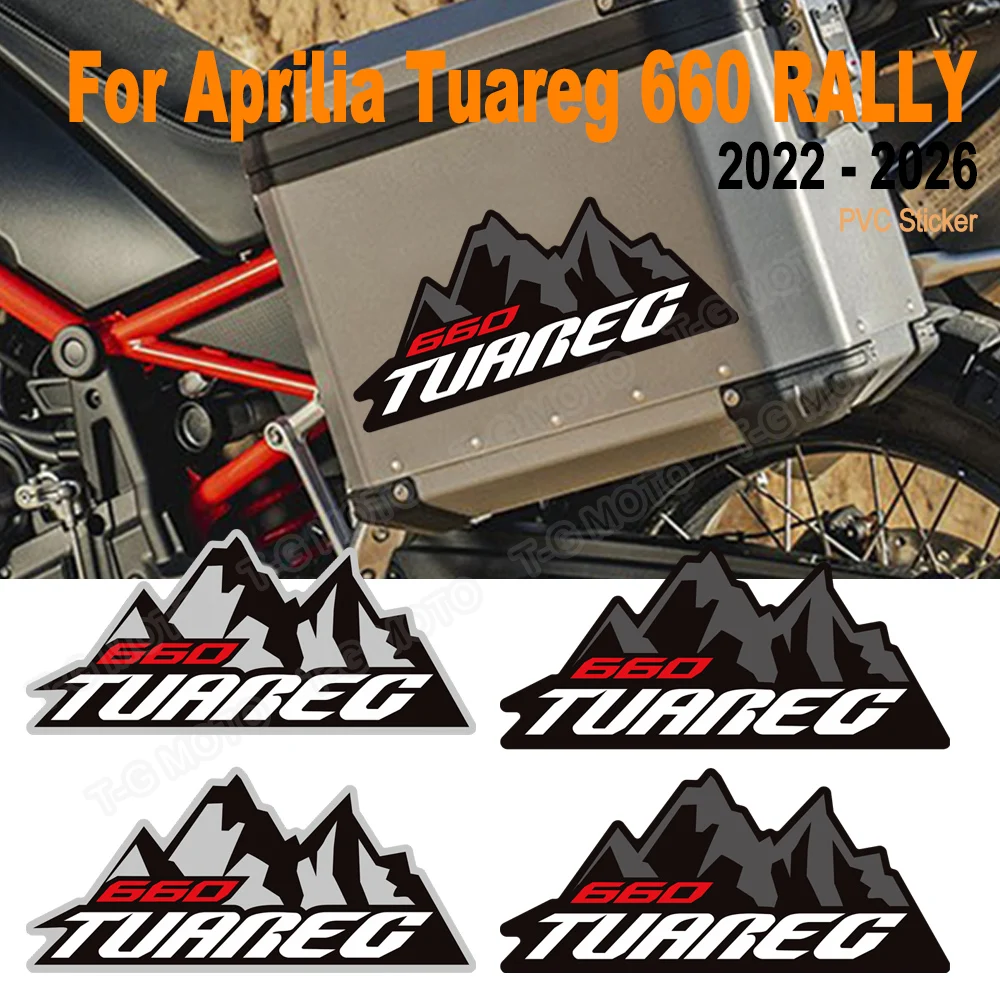 

For Aprilia Tuareg 660 RALLY Motorcycle Trunk Luggage Cases Panniers Aluminium Top Box Stickers Decals 2022 - 2024 2025 2026
