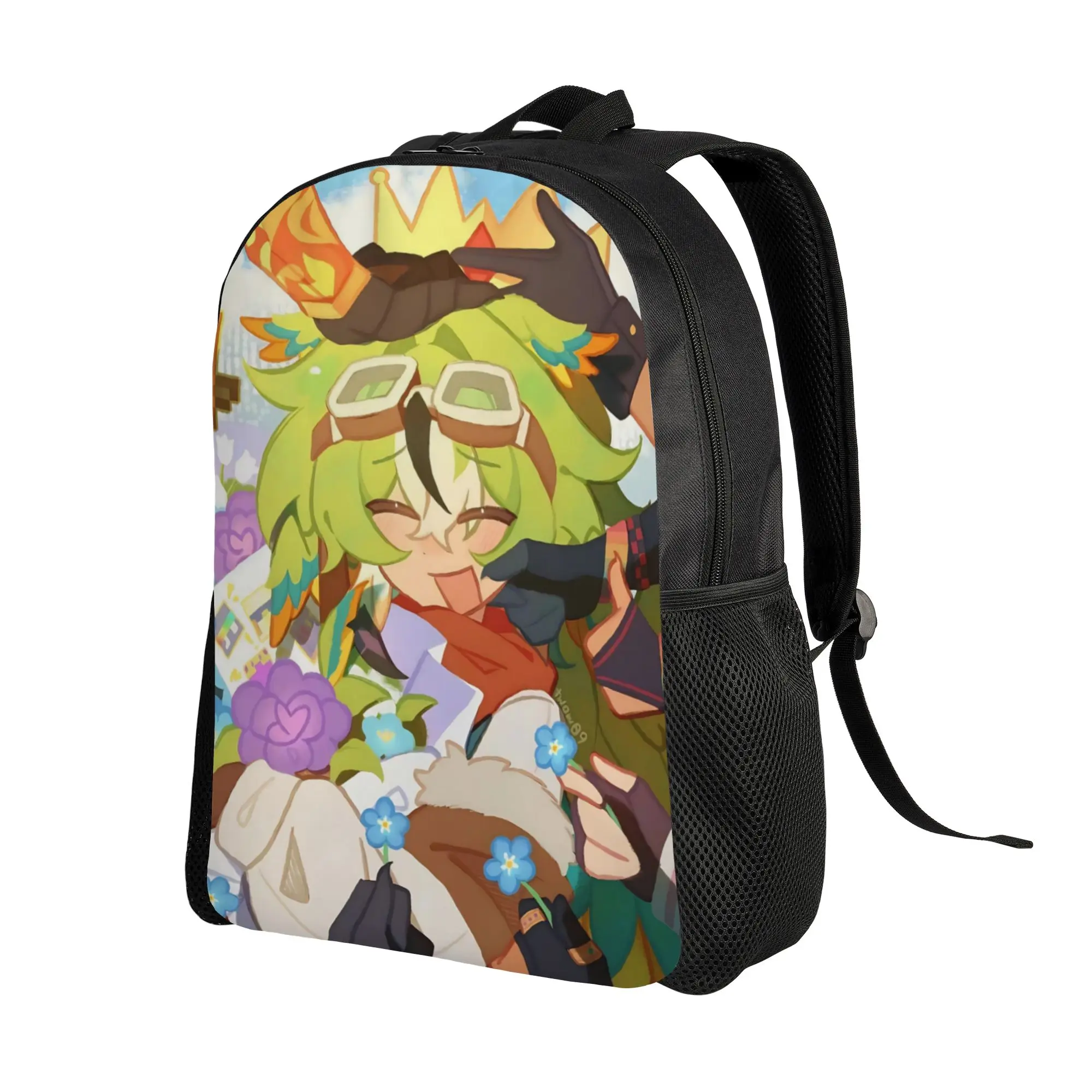 King ParrotX2 Backpack for Men Women Casual High School Work Daypack Unstable Universe Game Laptop Canvas Bags Gift