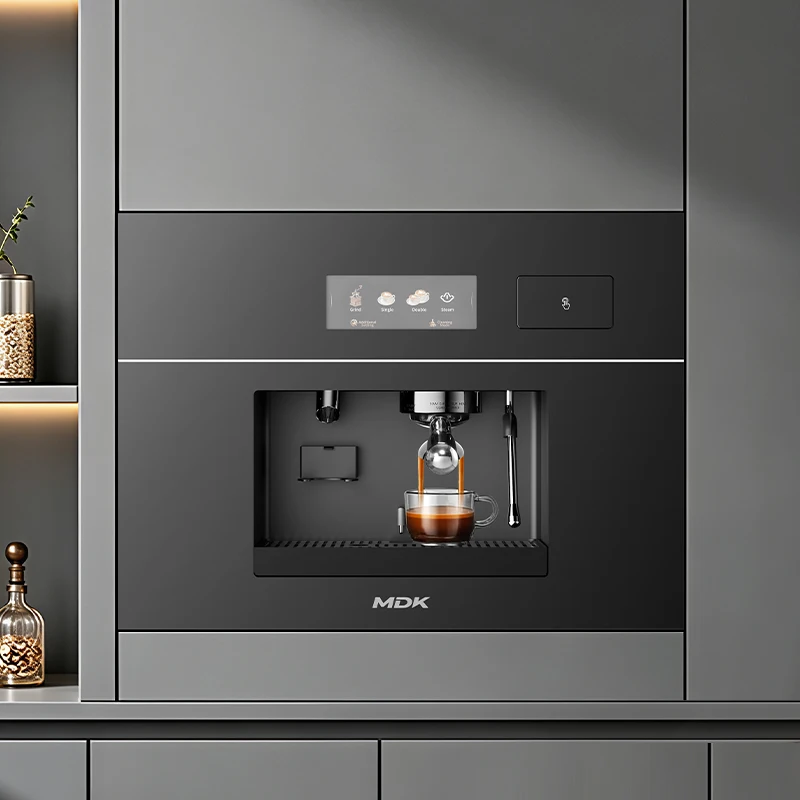 Electric Home Use Stainless Steel Semi-Automatic Coffee 12 Bars Pressure Energy Efficient Class Smart Display
