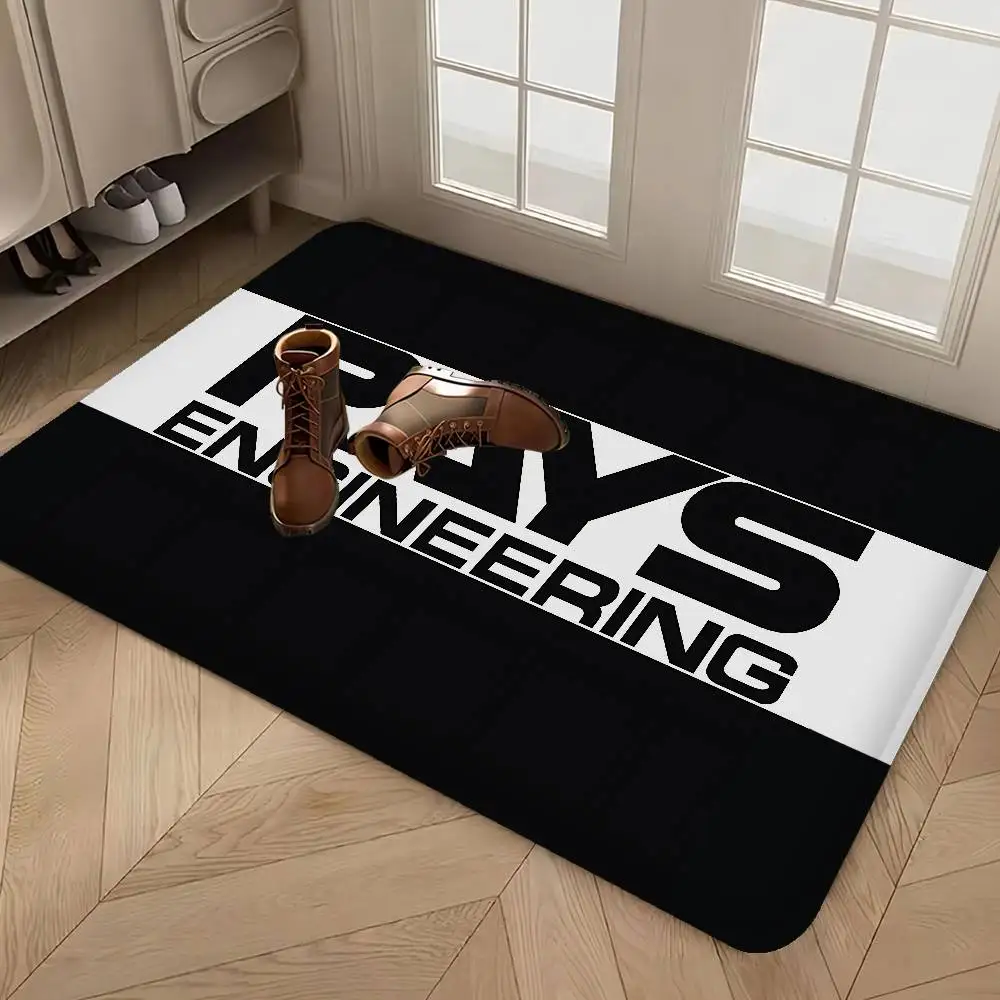 R-RAYS Wheels Kitchen Mat Nordic Style Bedroom Living Room Doormat Home Balcony Anti-Slip Welcome Rug