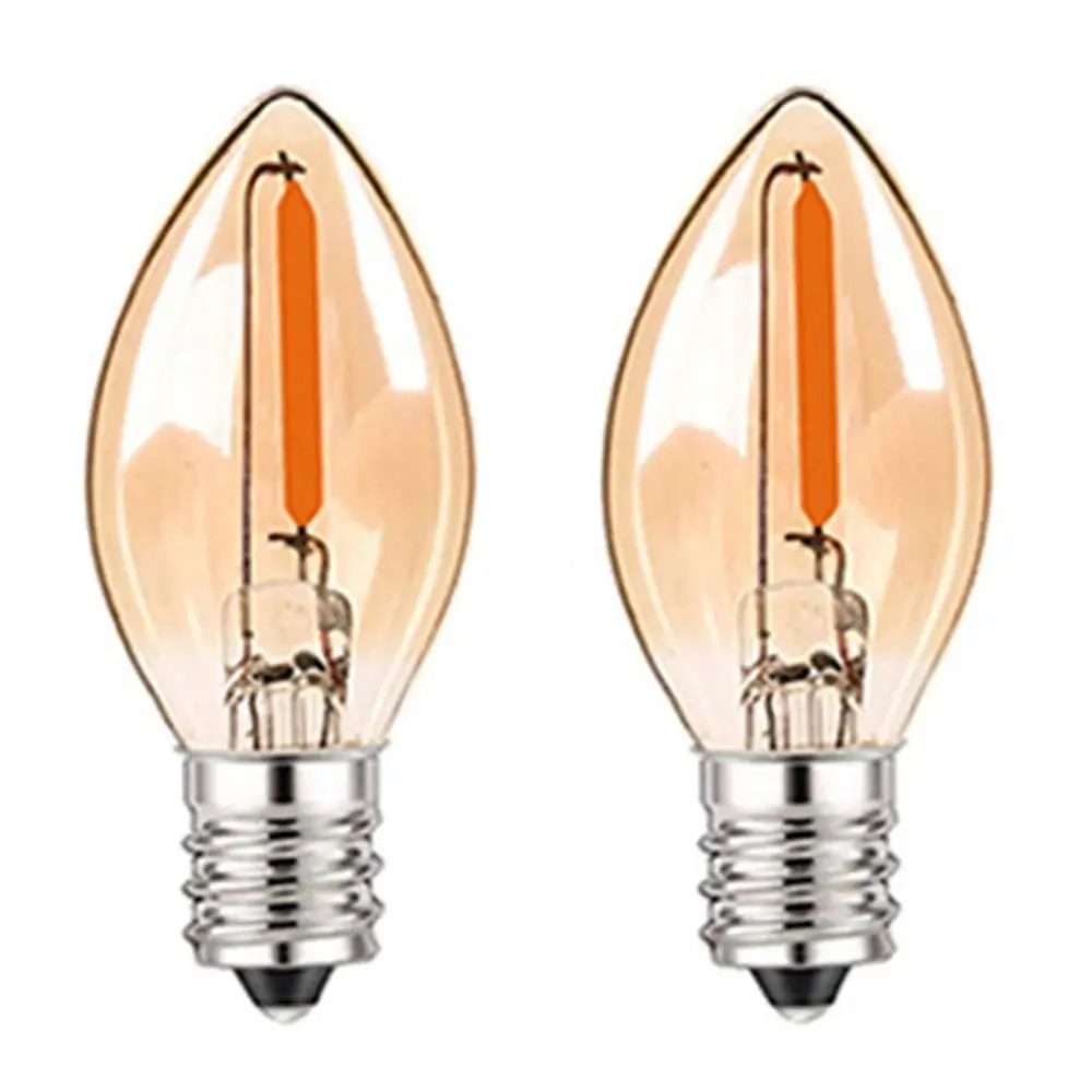 

E12 E14 Crystal Light Bulb Home Chandelier Warm White 0.5W Candle Bulb Light Candle Incandescent LED Bulb Home