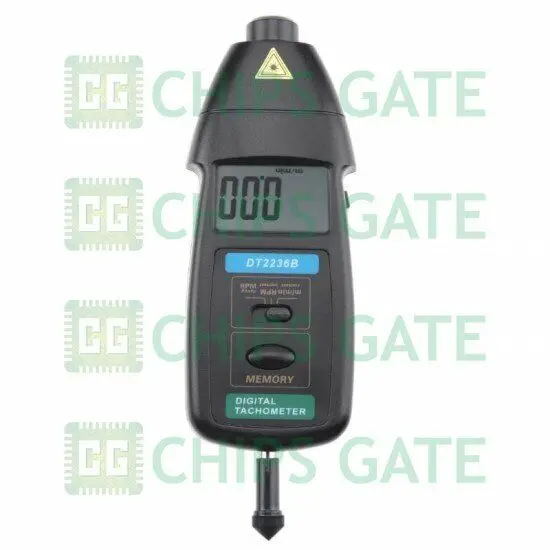 1PCS DT2236B 2 in1 Digital Laser Photo Contact Tachometer RPM Surface Speed Te